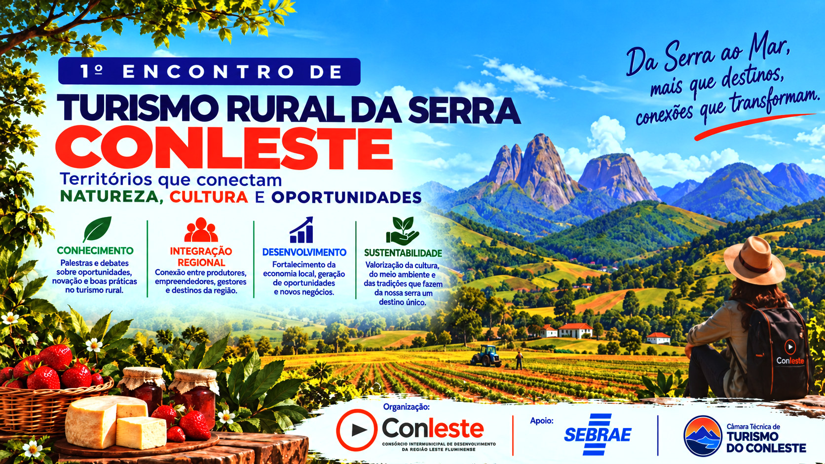 I Encontro de Turismo Rural da Serra, realizado no Espaço ARP do SEBRAE, em Nova Friburgo